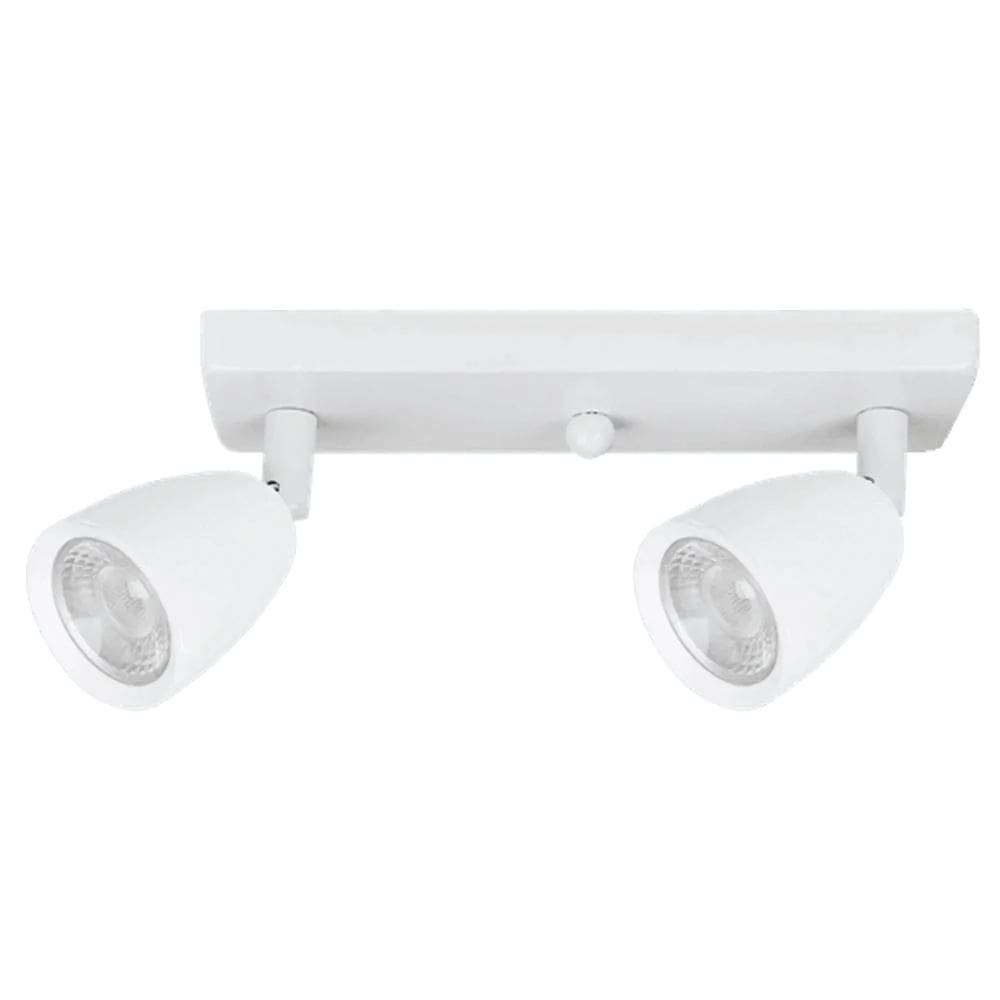 Spot Trilho Branco com 2 LEDs 4W Bivolt Luz Branco Frio 6500K - IL0055 Ilumi