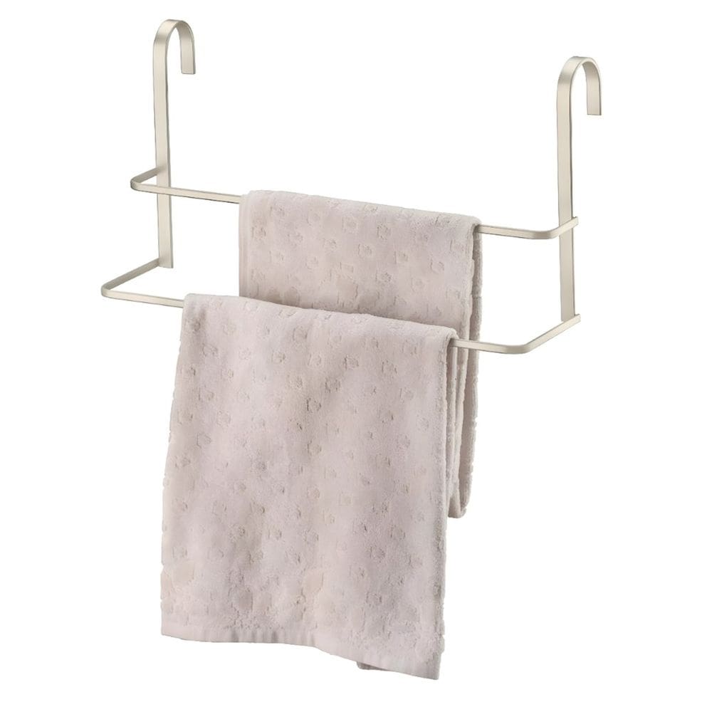 Suporte Porta Toalha Toalheiro Duplo 45cm Box Banheiro Níquel - 1612NI Future