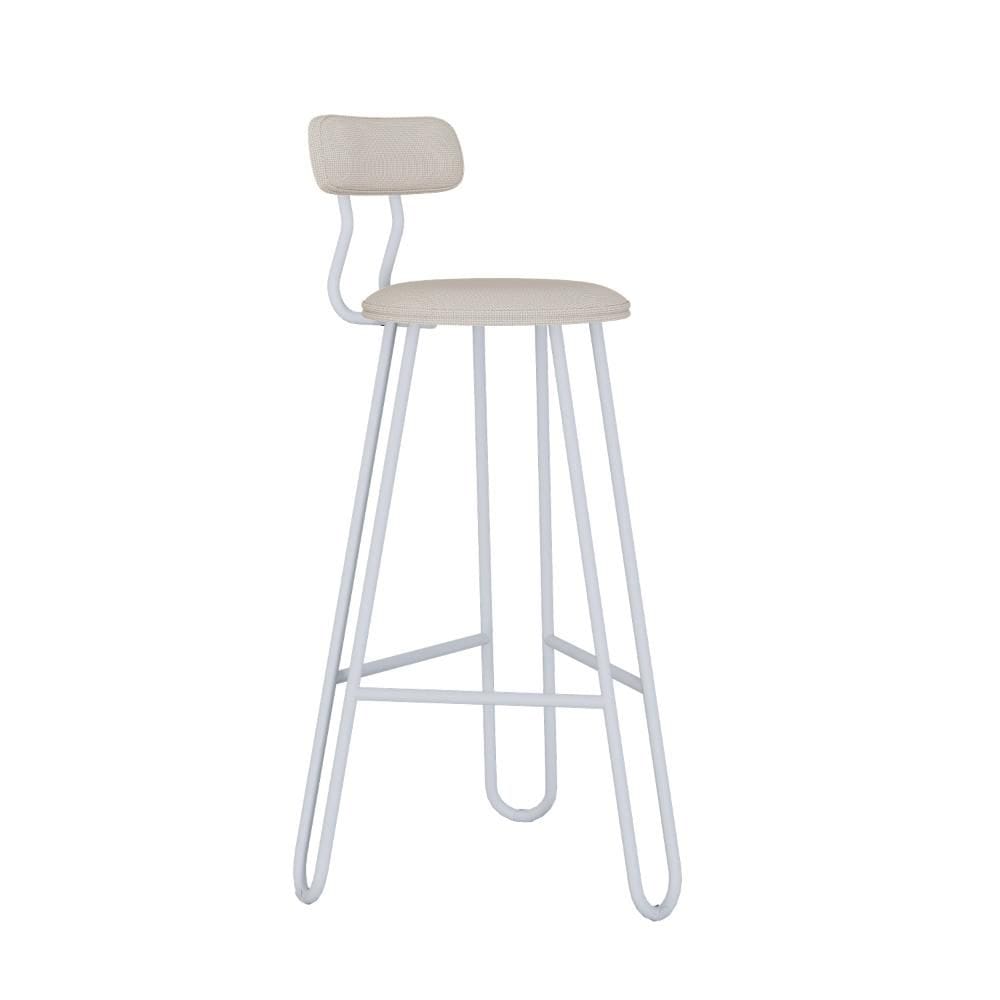 Banqueta Alta Ginger AA: 74cm C/02 Un. BQGI74.2 Areia Light City