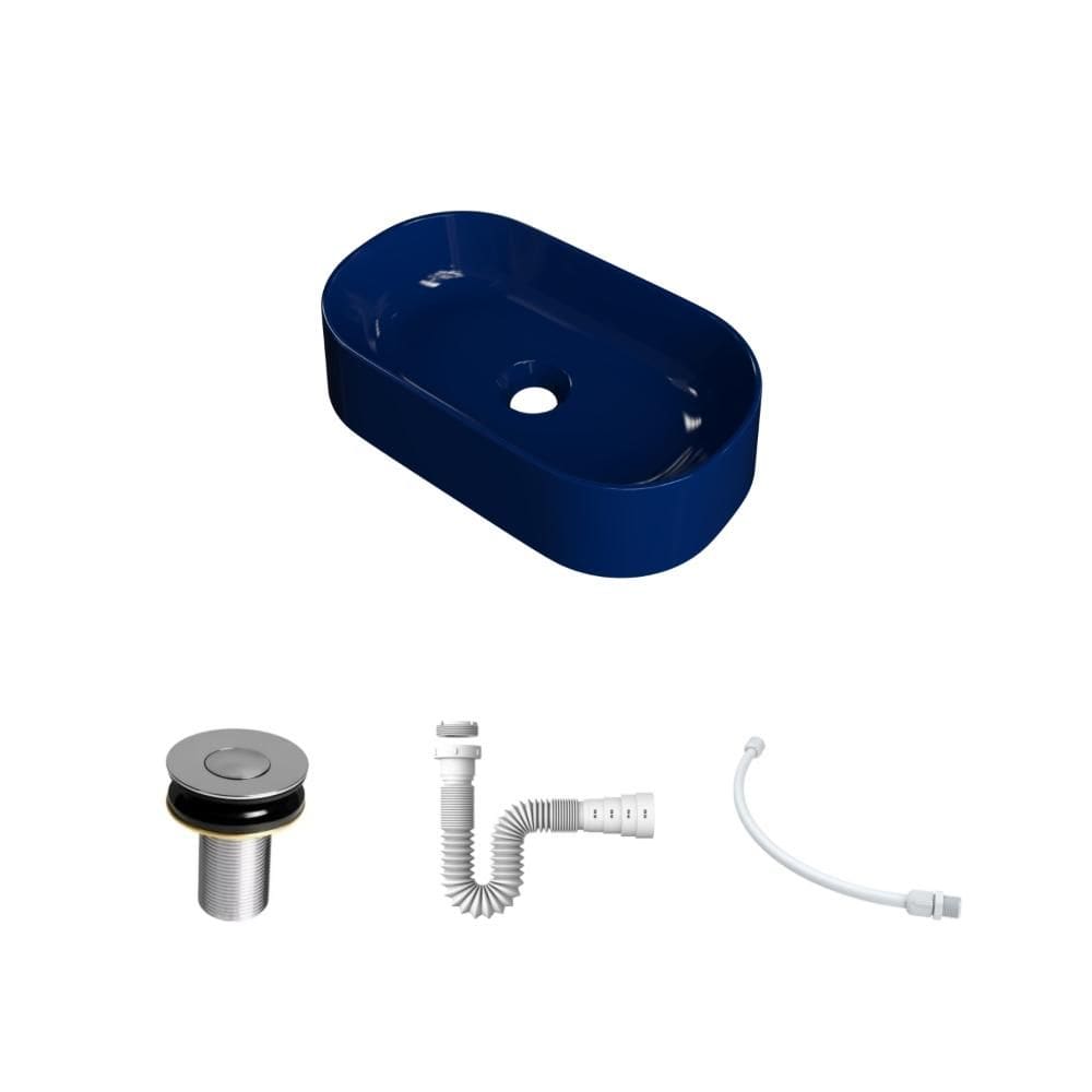 Kit Cuba OV42 C/Válvula Click 1``B (2,6cm) + Sifão Pvc + Flexível