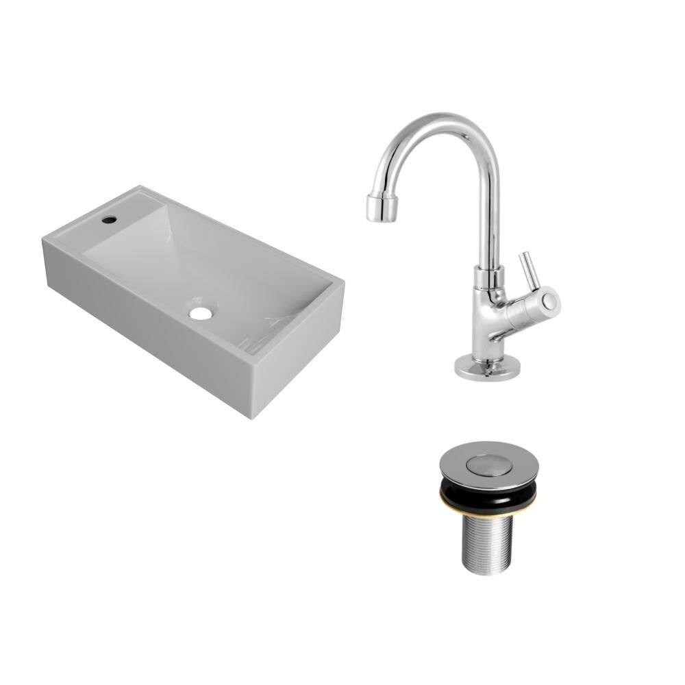 Kit Cuba RL545 C/Torneira 1198 Metal + Válvula Click 1``B (2,6cm)