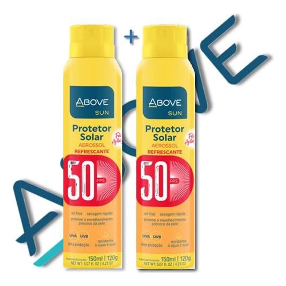Kit 2 filtro solar protetor above fator 50fps spray 150ml