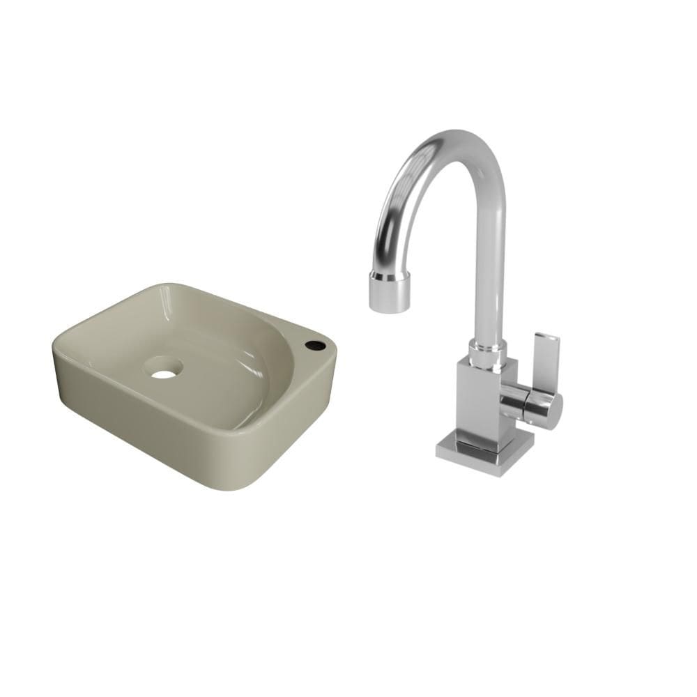 Kit Cuba RO36 C/Torneira Luxo 1195 Metal 1/4 Volta