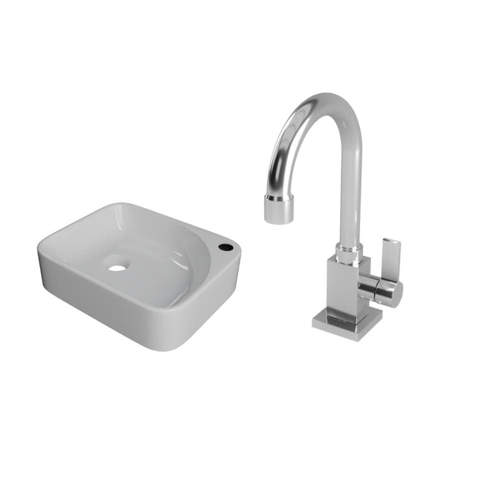 Kit Cuba RO36 C/Torneira Luxo 1195 Metal 1/4 Volta