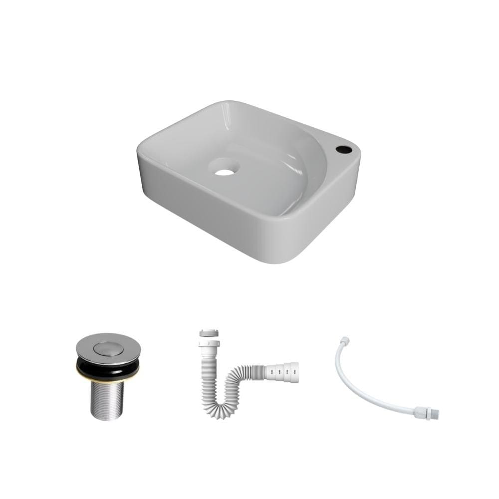 Kit Cuba RO36 C/Válvula Click 1``B (2,6cm) + Sifão Pvc + Flexível