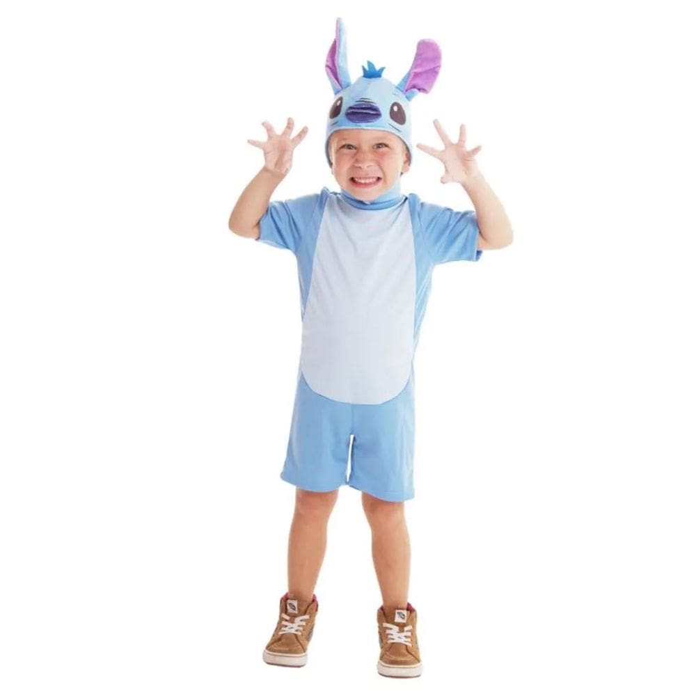 Fantasia Infantil Stitch Tamanho M Novabrink