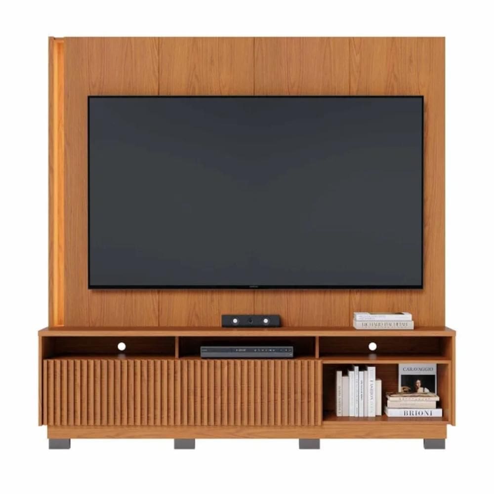 Estante Home para Tv até 75 Polegadas com Led 2 Portas Jordão Freijó
