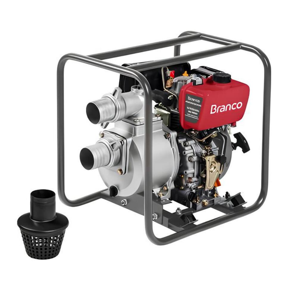 Motobomba Autoescorvante À Diesel 3 Pol. 7Cv Bd705 Branco