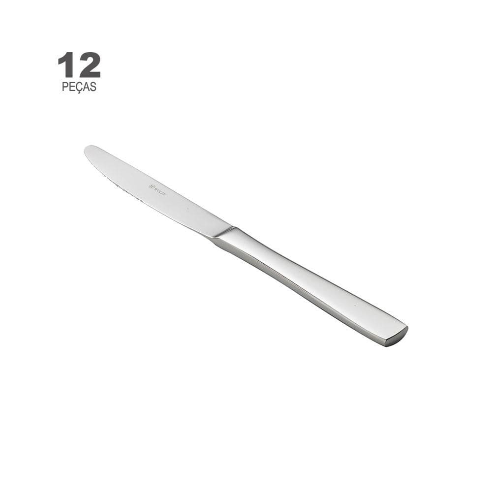 Conjunto de 12 Facas para Mesa Wolff Pisa de Aço Inox