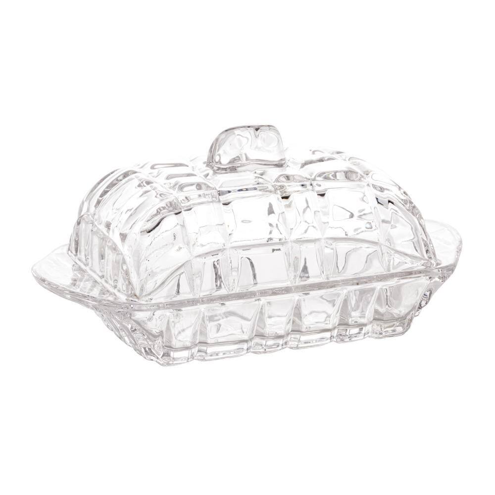 Manteigueira de Cristal Tress 17cm x 10,5cm x 8cm - Lyor