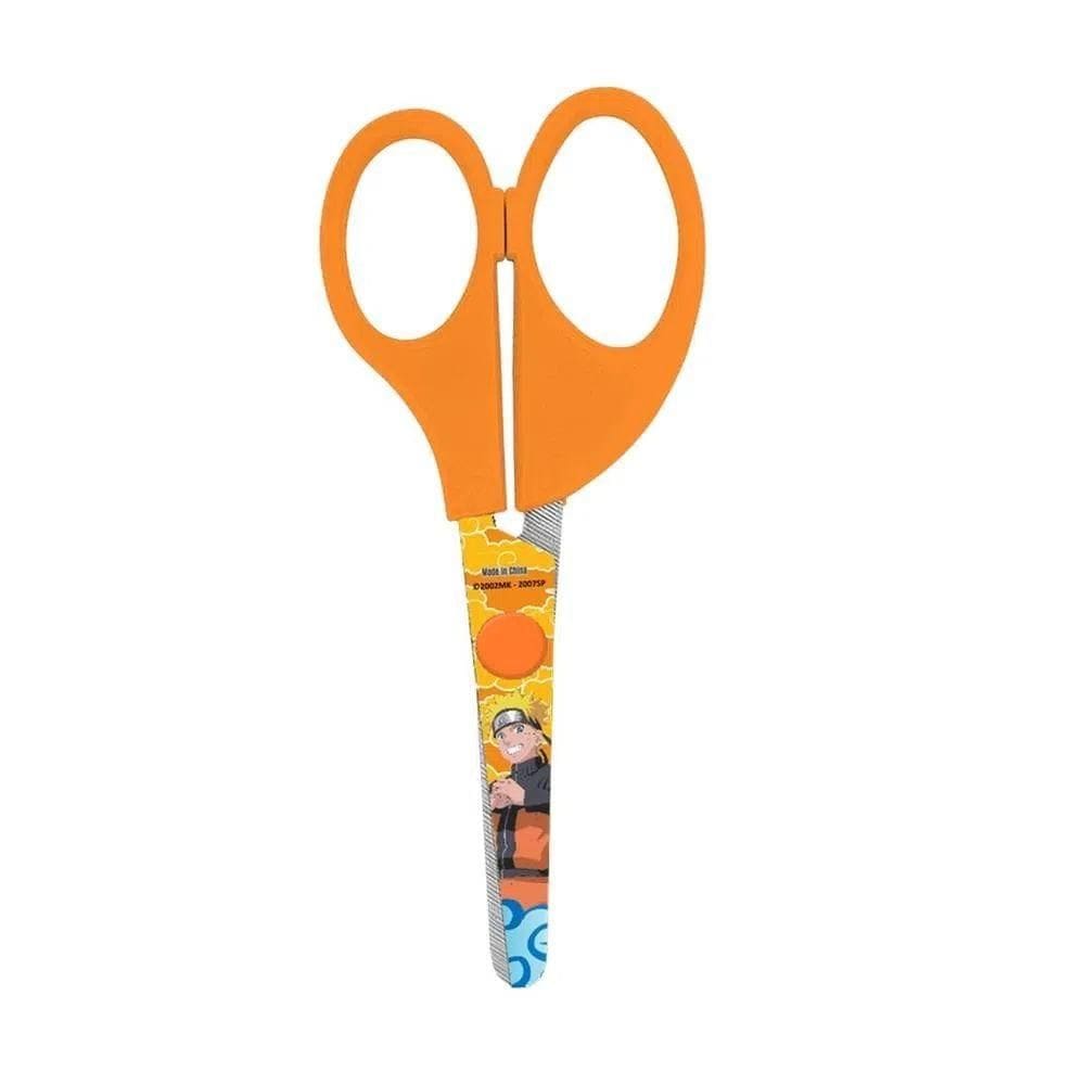Tesoura Escolar Naruto Shippuden 13cm 610009 Laranja - Tris