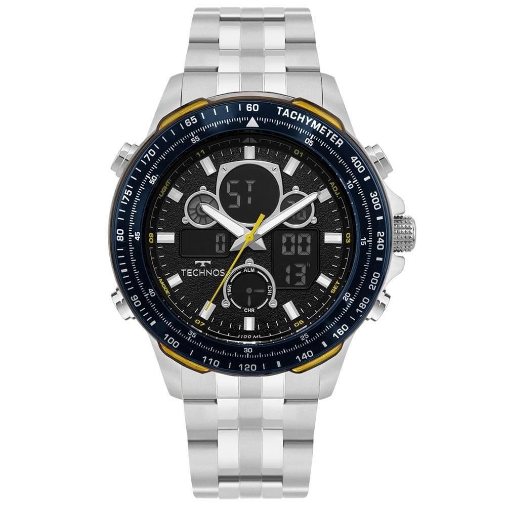 Relógio Technos Masculino Ts Digitech Prata - BJ4130AB/1P