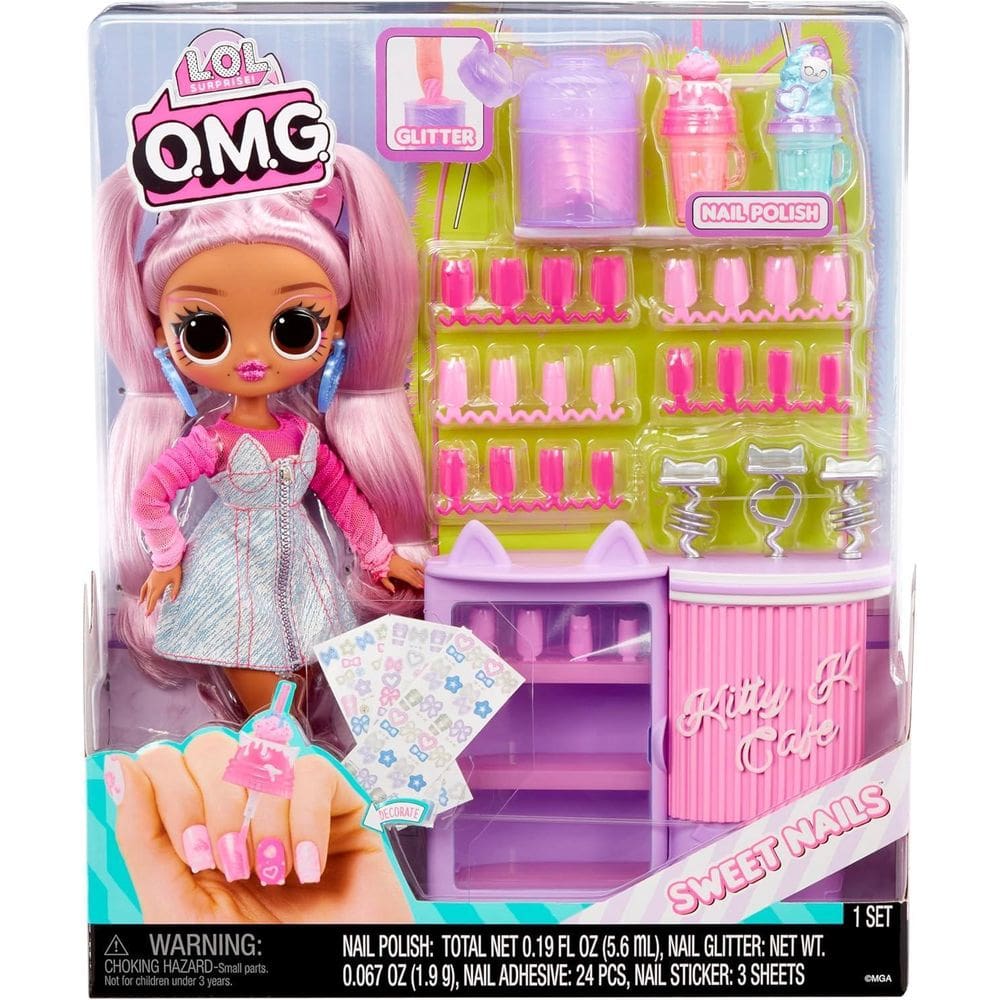 Lol Surprise Omg Sweet Nails - Kitty K Café Com 15 Surpresas