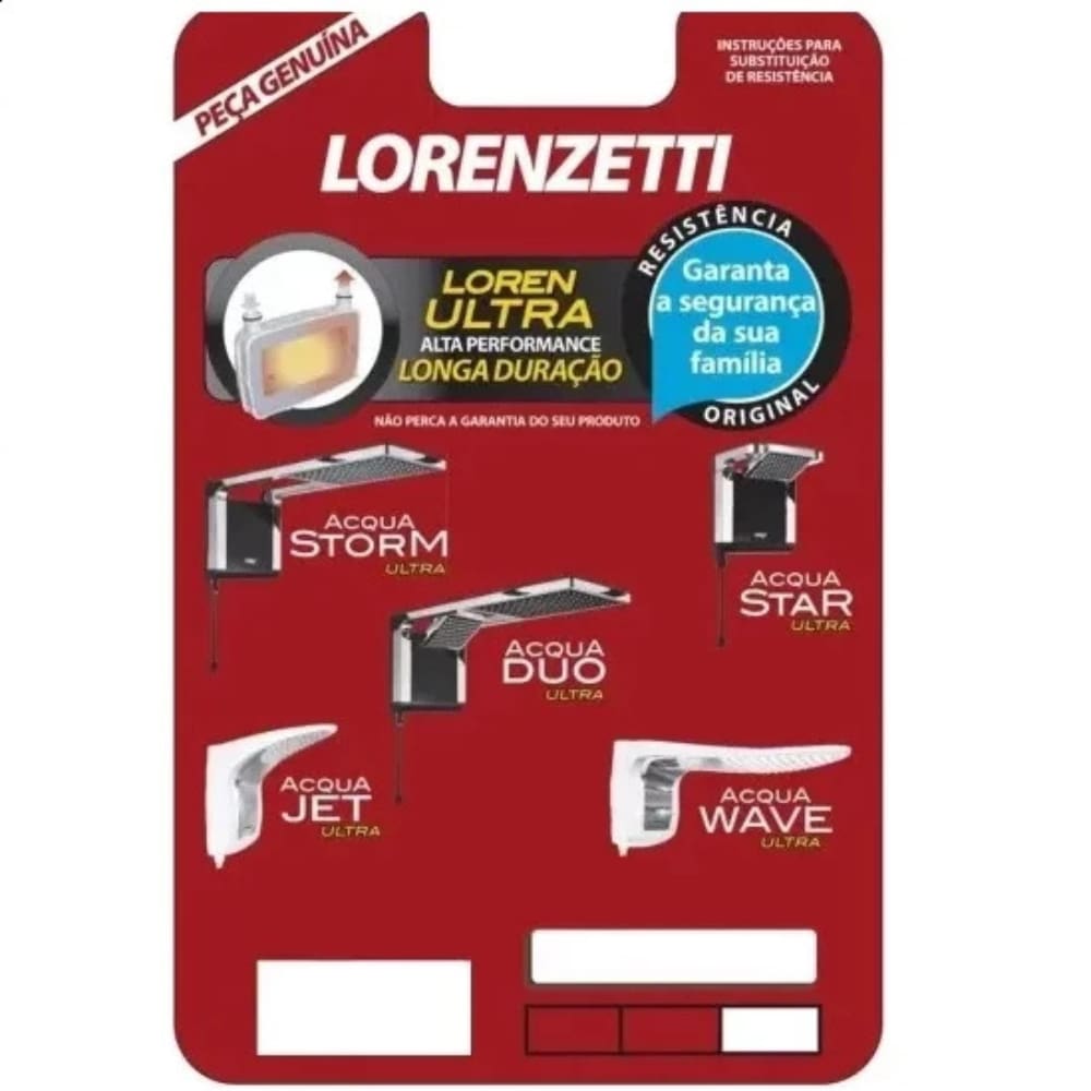 Resistência Chuv Ducha Acqua Duo Ultra 127v/5500w - Lorenzetti