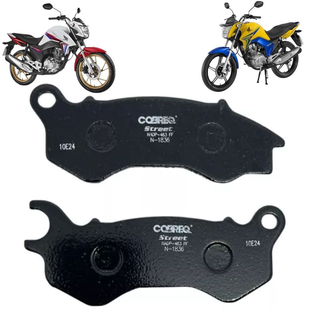 Pastilha De Freio - Cg Titan 150 2015 A 2016 / Cg Titan 160 2015 A 2018 - N1836
