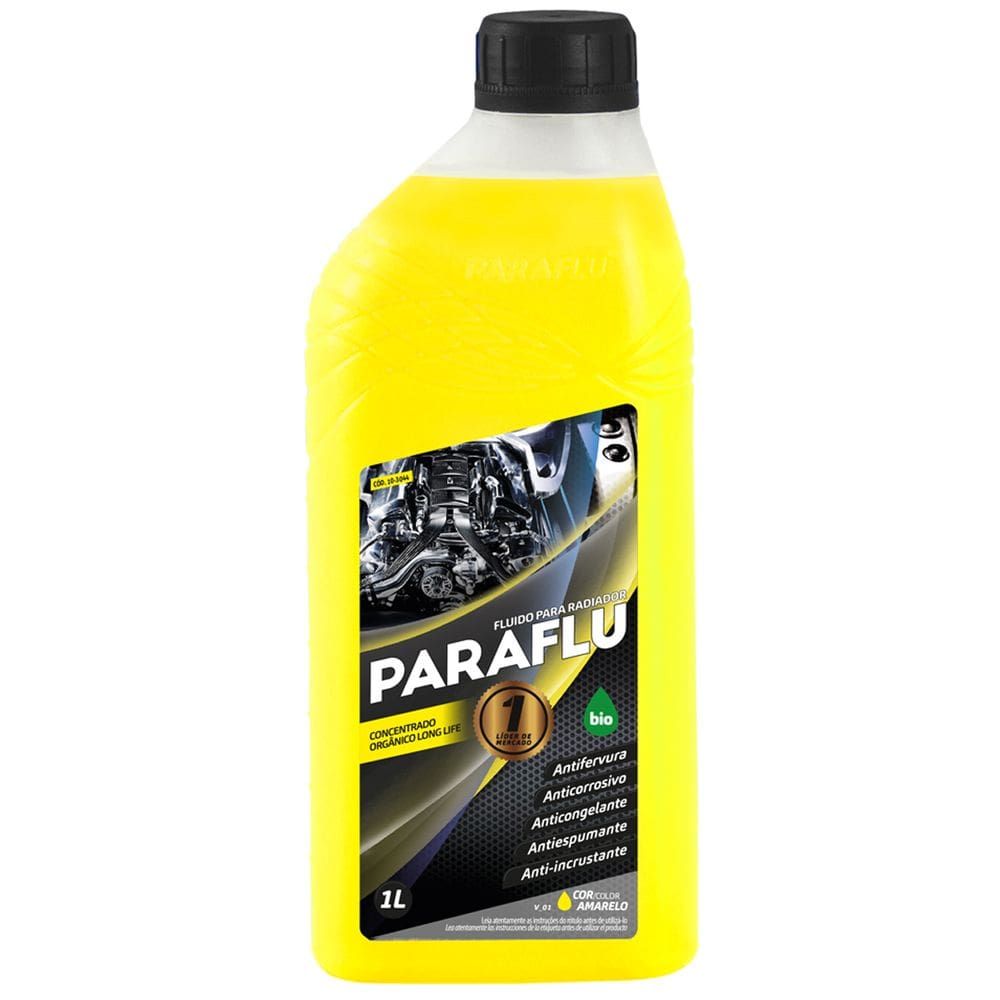 Aditivo Para Radiador Fluido Bio Orgânico Concentrado Long Life Amarelo - 1 Litro - Paraflu 10-3044
