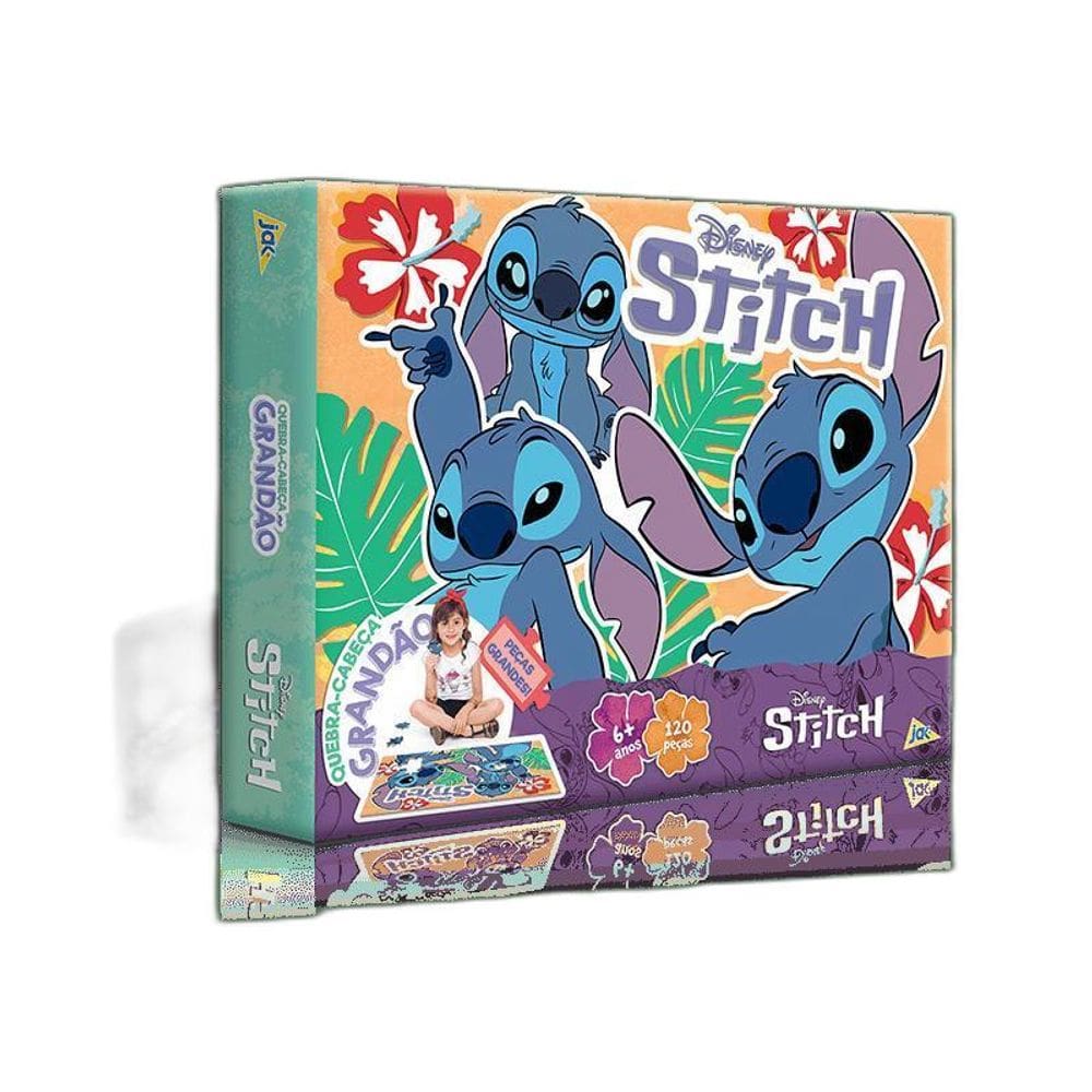 Quebra-Cabeça Cartonado Stitch 120 Peças - Toyster