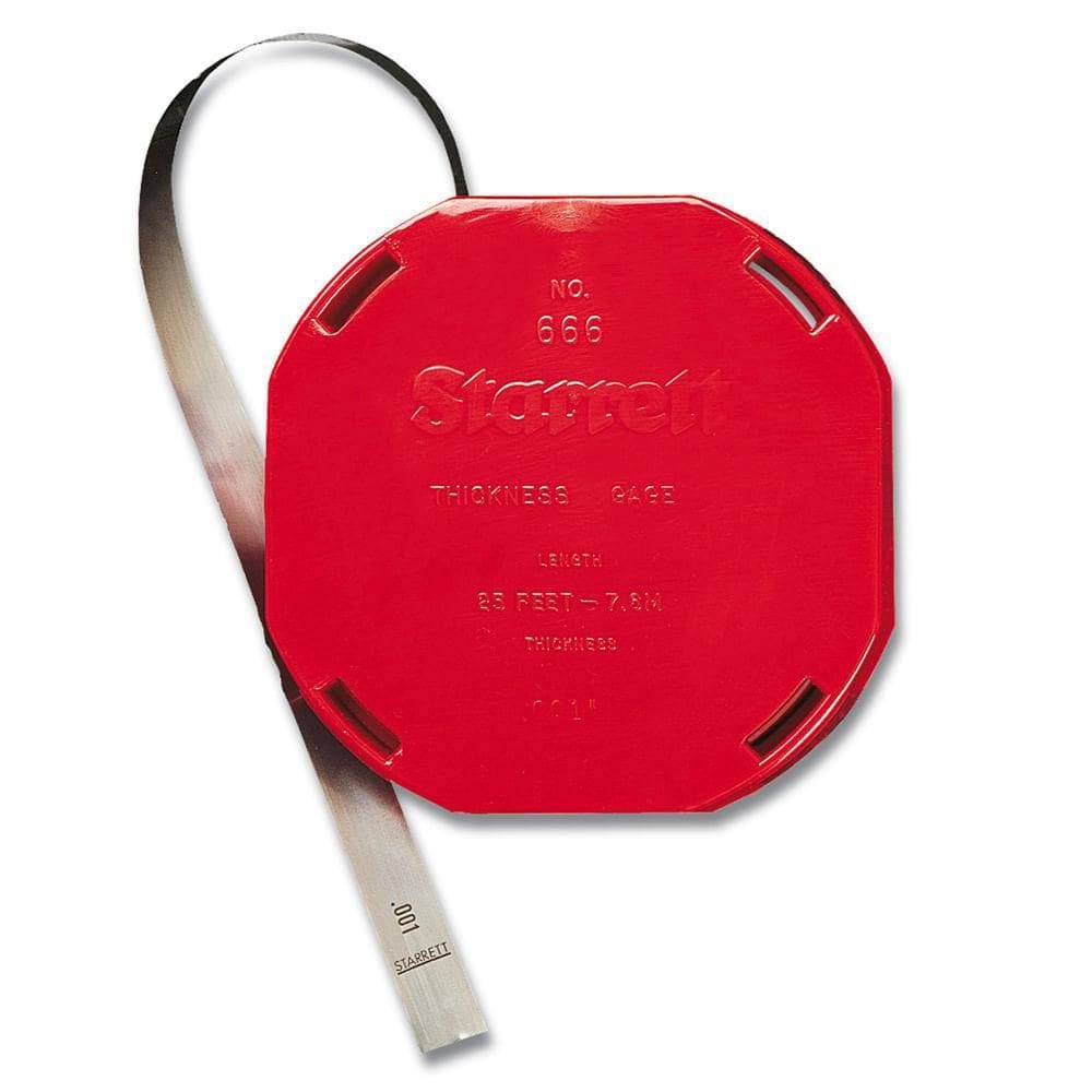 Calibrador Folga Em Rolo 0,35Mm Starrett 666M-35 - 7,6Mx13Mm