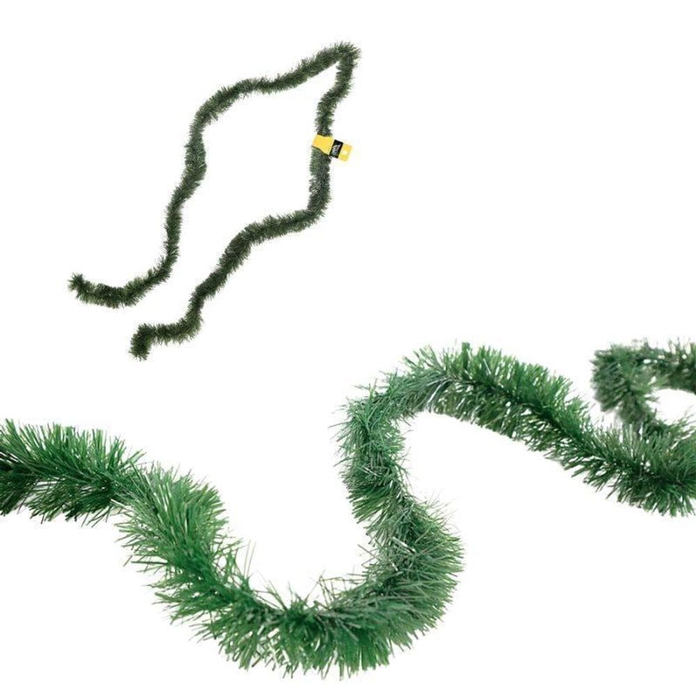 Festão Verde Escuro Para Decoração De Natal De 2 Metros