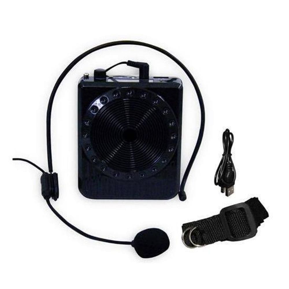 Kit Amplificador Voz Megafone Microfone E Cabo Carregamento