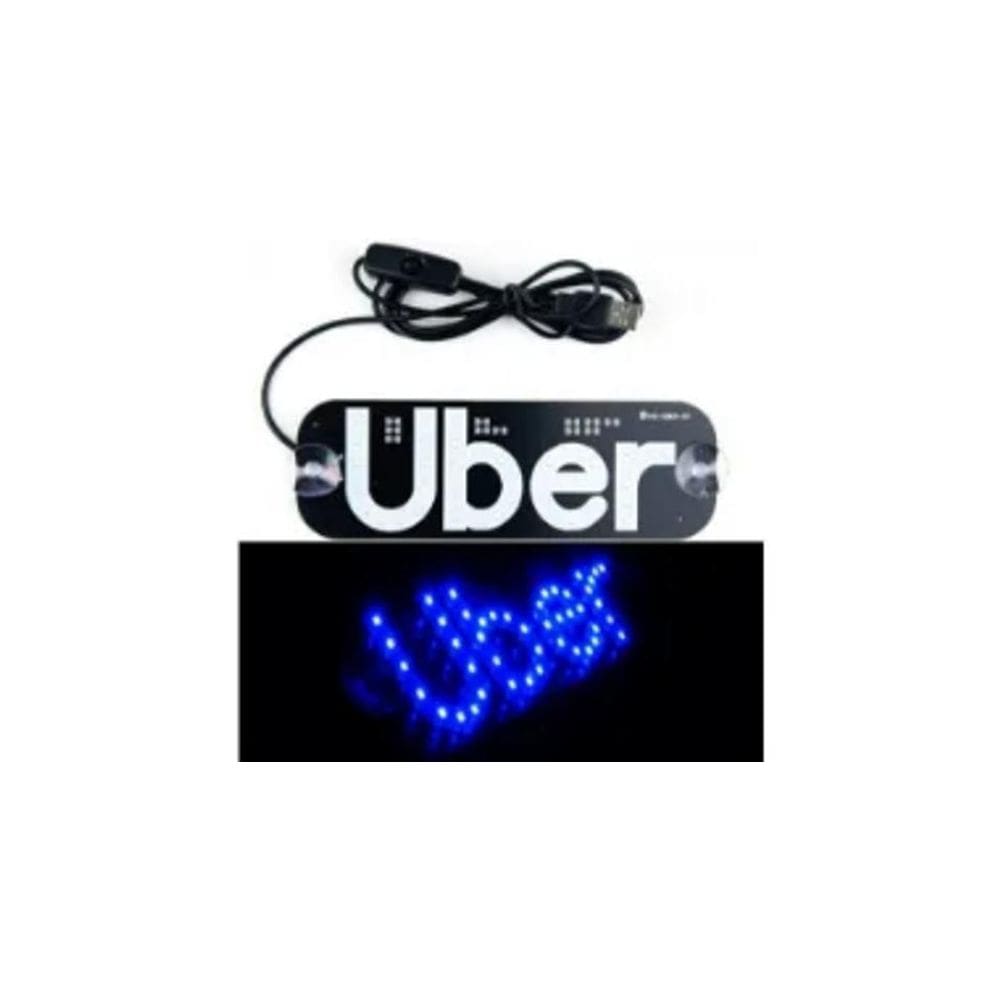 Painel Led Letreiro Luminoso Motorista Aplicativo Uber 5V