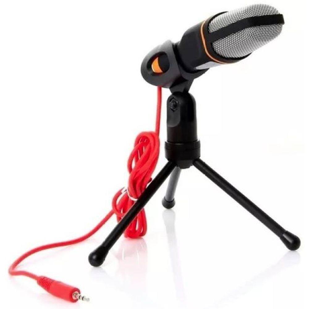 Microfone Profissional Condensador Mesa Com Fio Portatil