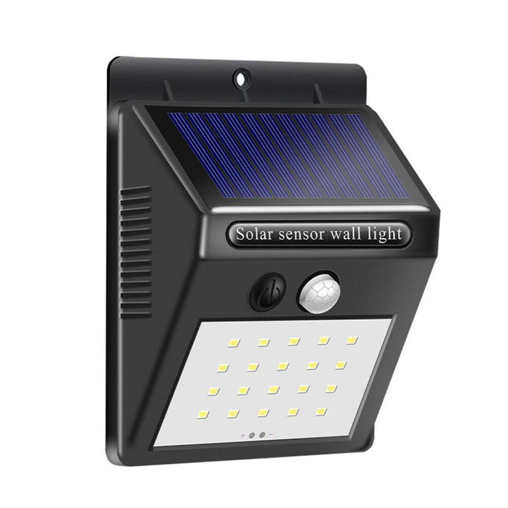 Luminária Solar Sensor De Presença E Movimento Casa Jardim Arandela