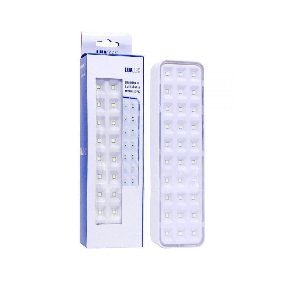 Lâmpada Luminária De Emergência 30 Leds 2W Luatek