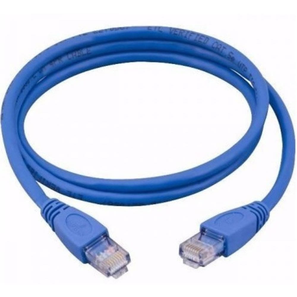 Cabo de Rede Ethernet Lan Rj45 Cat5e Utp Azul 10 Metros