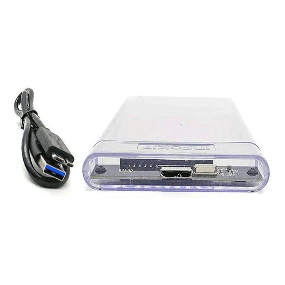 Gaveta Case Hd Externo Transparente Sata 2.5 Usb 3.0 6Gbps