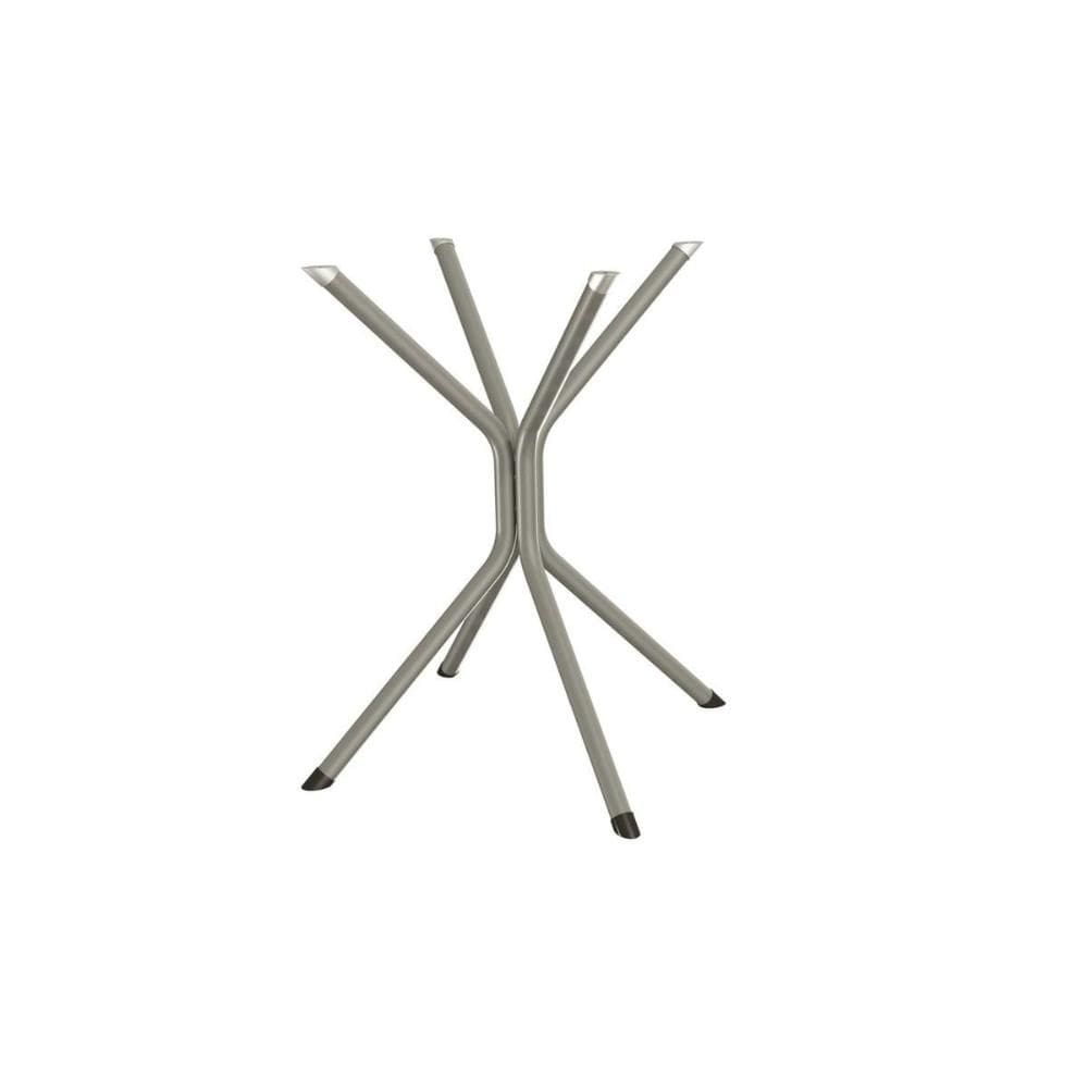 Base Mesa de Jantar Creta M088 Aço s/ Tampo Niquel - Kappesberg