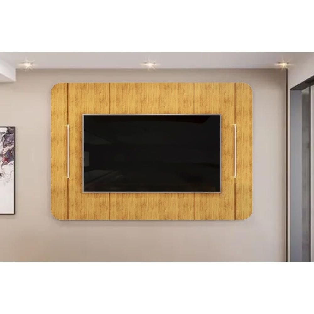 Painel Home p/ TV até 65 Pol Adele 180x132cm Cedro - DJ Móveis