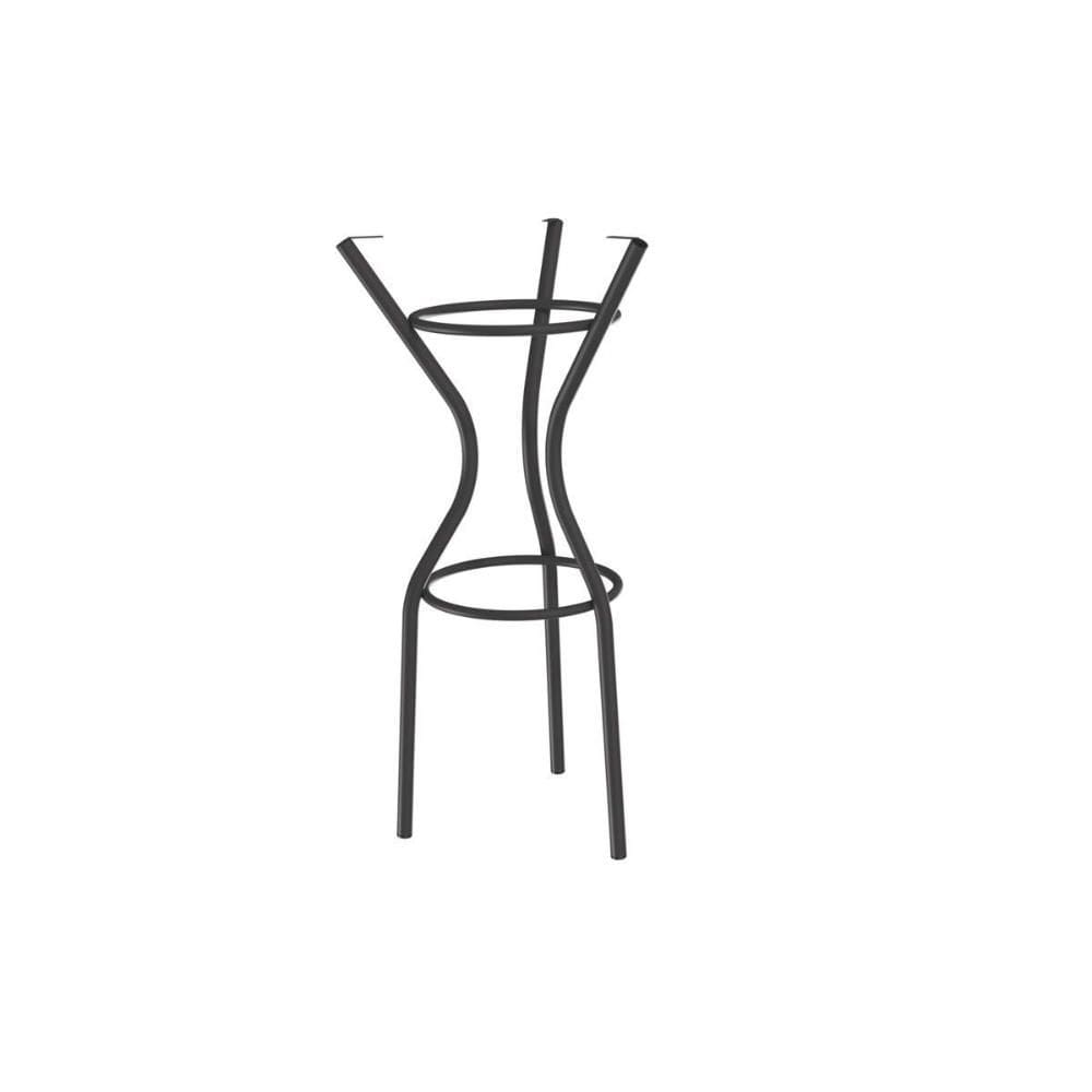 Base Mesa de Jantar Bistro Dublin M087 Aço s/ Tampo Preto - Kappesberg