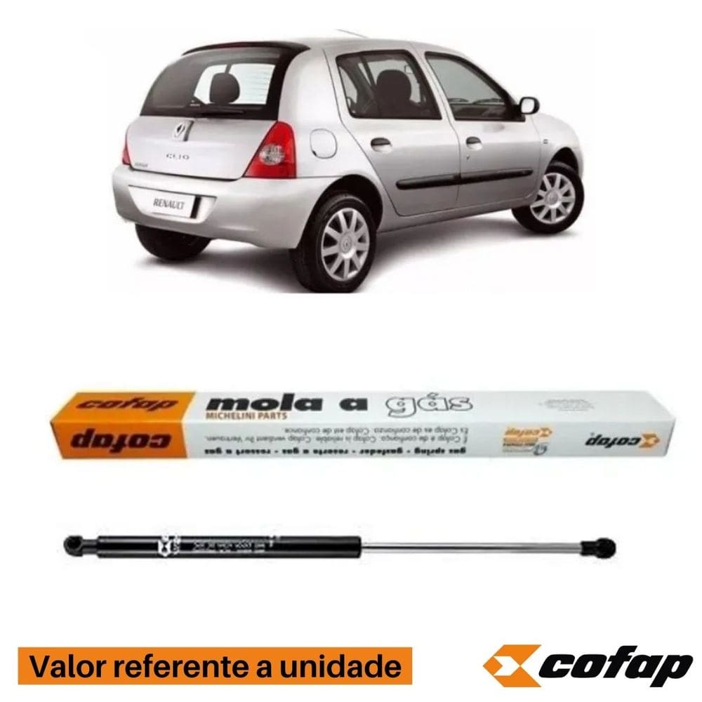 Amortecedor Mola A Gás Porta Traseira - Clio 2000 A 2007 - 16283