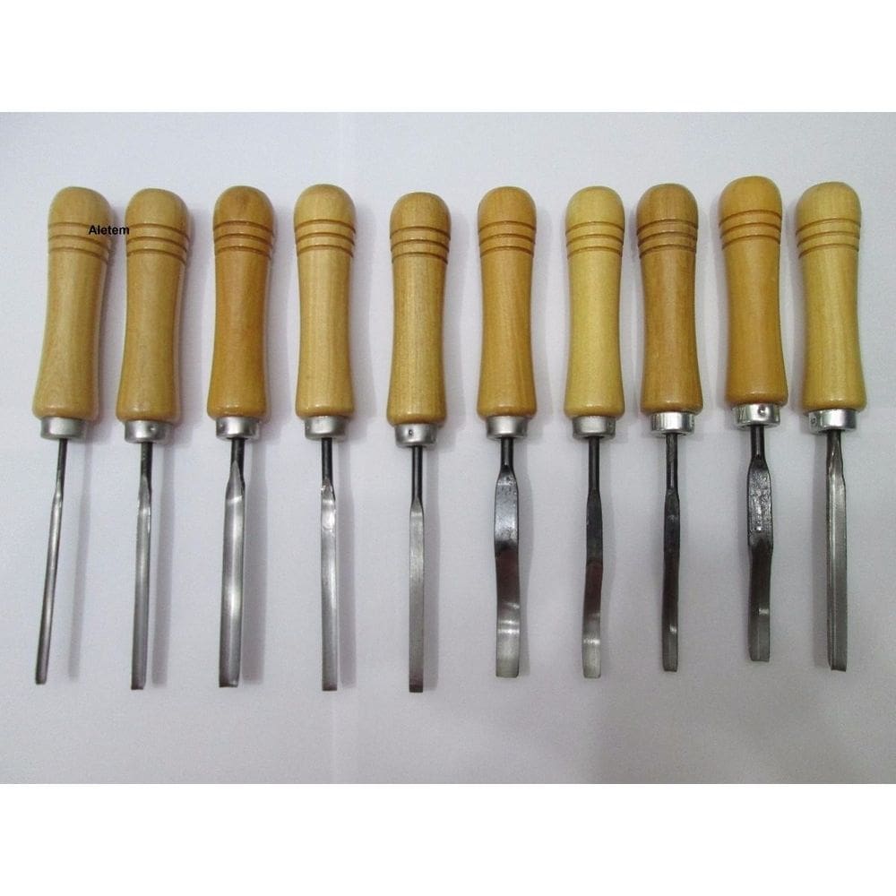 Goiva Ferramenta Para Entalhe Profissional 10 Peças