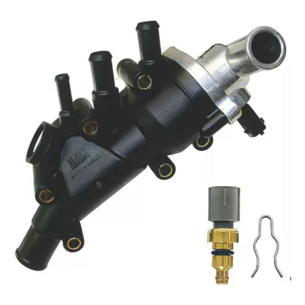 087246 - Termostato Completo Plastico - Ecosport / Fiesta / Ka 05 / Zetec / Rocan 1.6 F - Aje