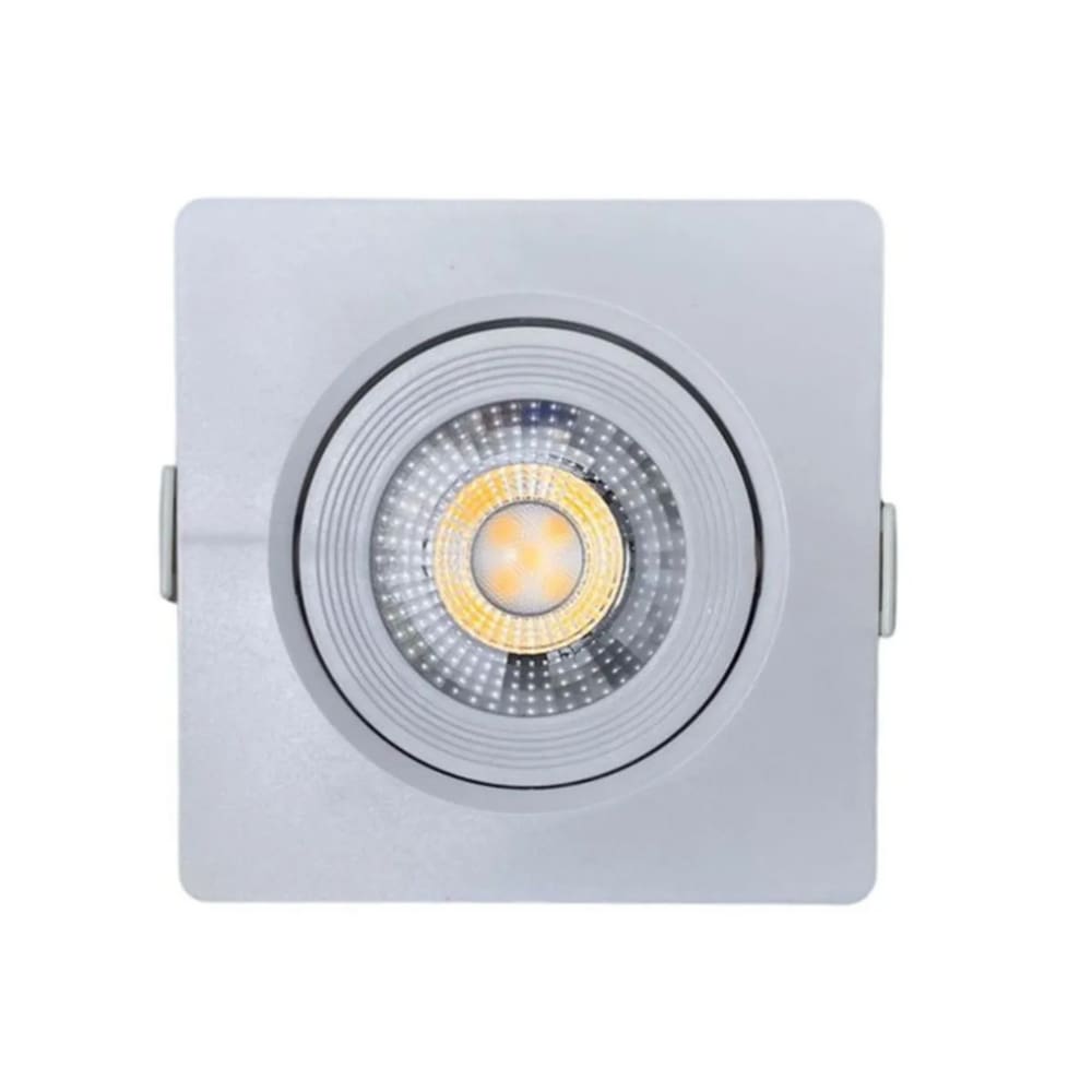 Kit com 10 Spots LED Embutir 3W PP Direcionável Pronto Para Instalação Bivolt