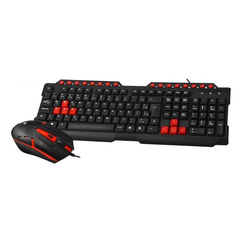 KIT Teclado e Mouse USB Gamer GK-20BK Preto C3TECH