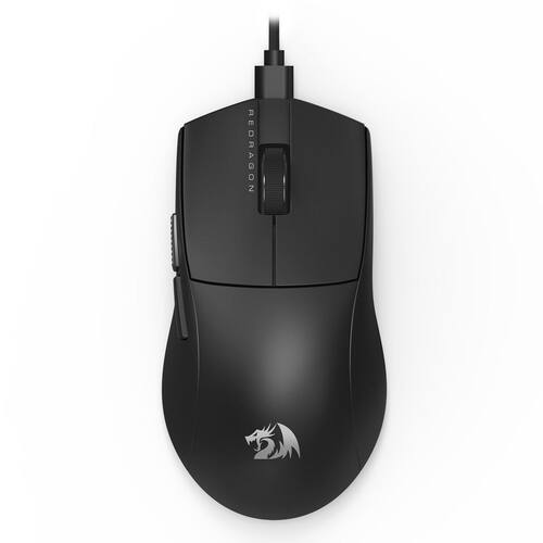 imagem-Mouse Gamer Redragon King 1K Preto Com fio USB Tipo-C Removível 
