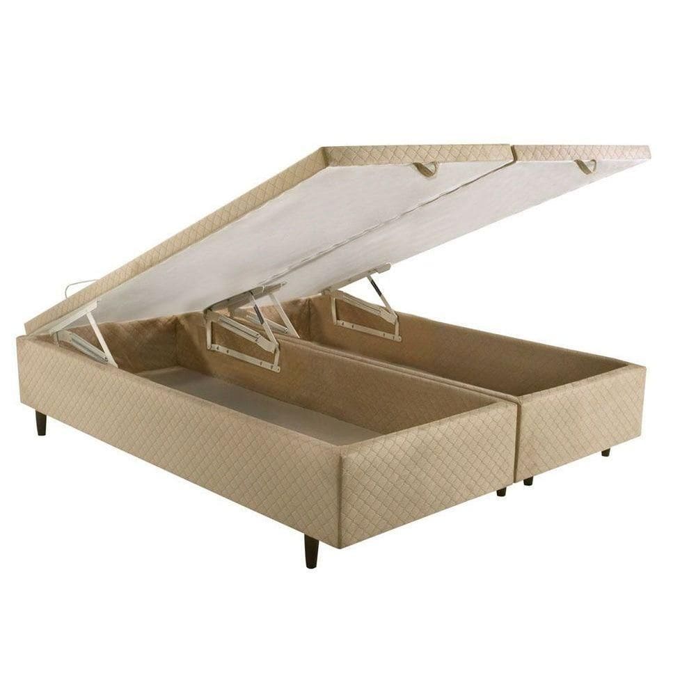 Cama Box Baú Universal King MH1439 Bordado Clean (193x203x35 (2 uni 96X203)) - Herval
