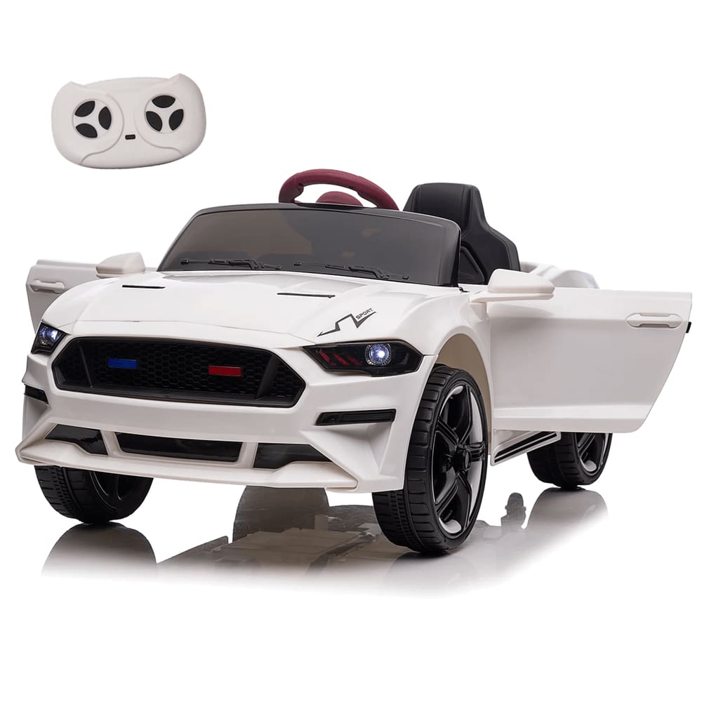 Carro Elétrico Importway Mustang 6V Branco Controle Remoto