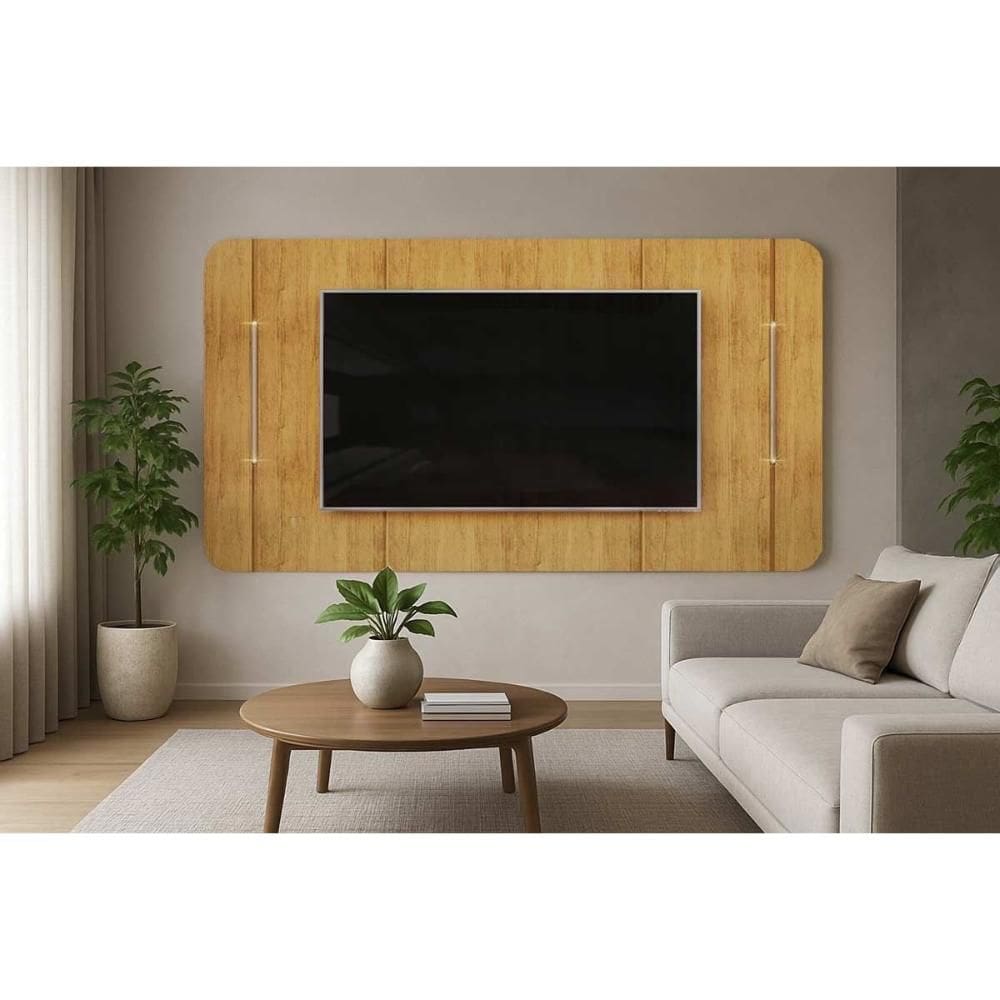 Home p/ TV até 75 Pol Areta 218x132cm Cedro - DJ Móveis