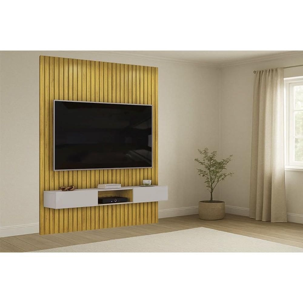 Home p/ TV Trento 183x240cm Cedro/Bali - DJ Móveis