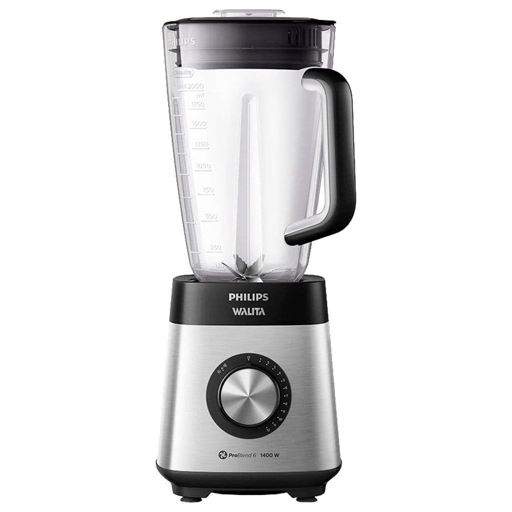 Liquidificador Walita Serie 5000 RI2244/91 - Copo Tritan 12 Velocidades, 1400W, 3 Litros, Preto e Prata
