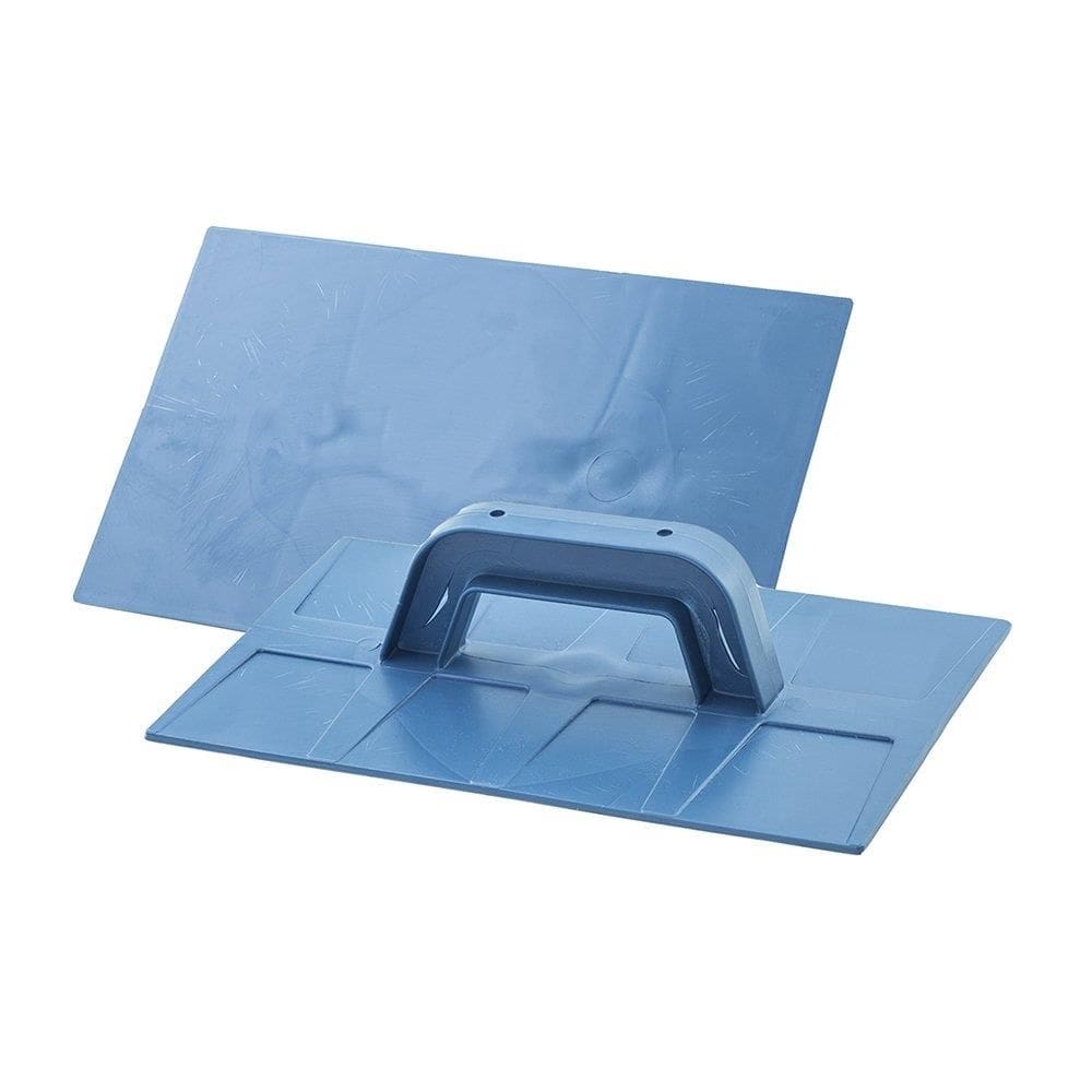 Desempenadeira Thompson Plástica Corrugada Azul 18X30cm - Embalagem com 6 und