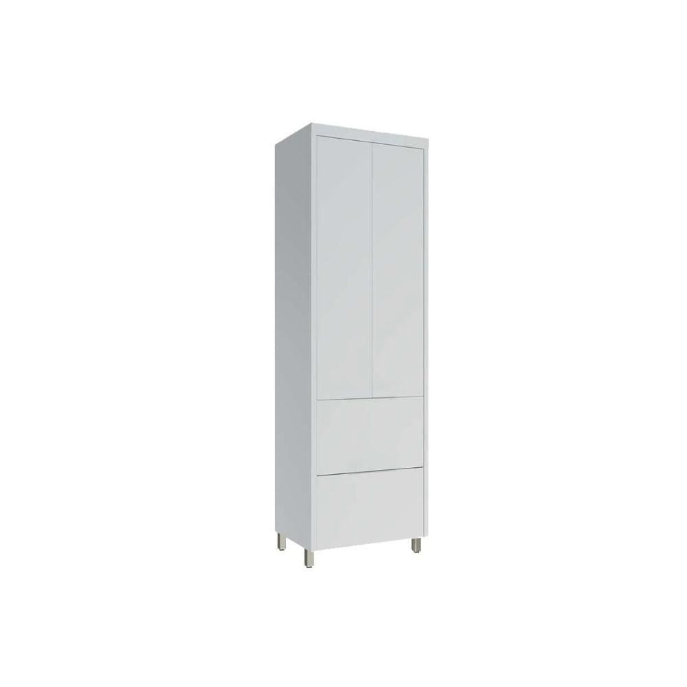 Módulo Cozinha Nesher Marquesa Paneleiro c/ 2 Portas e 2 Gavetas 70cm Branco - Nesher
