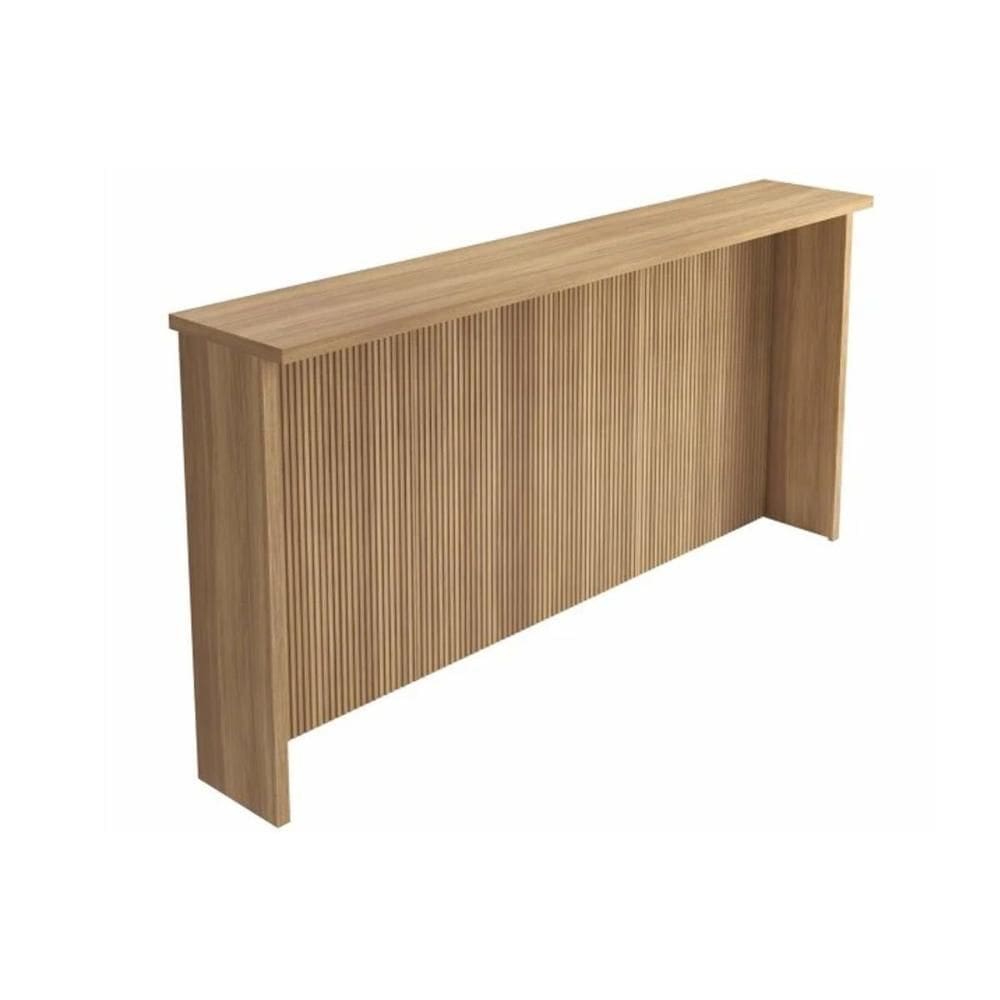 Balcão de Cozinha Modulado Gourmet Imperatriz Ripado 200cm Nature - Nesher