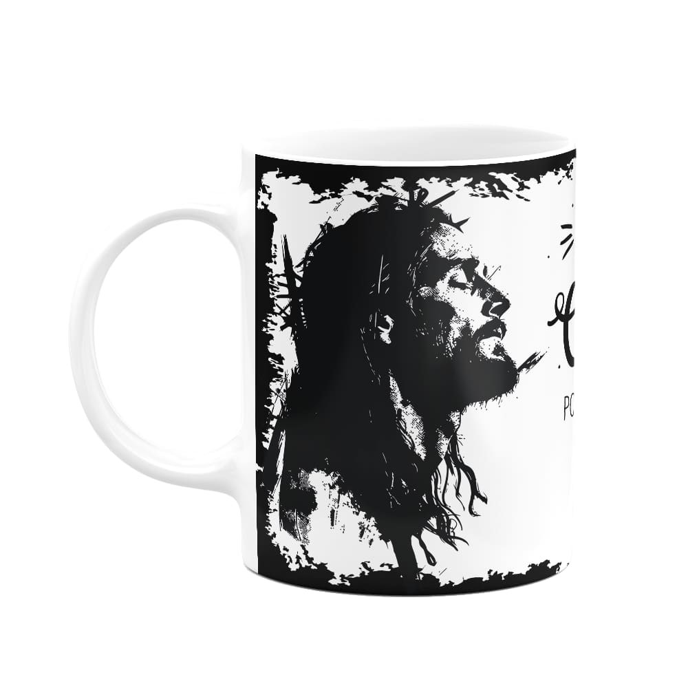 Caneca Religiosa Ore - Seja forte e corajoso - M2