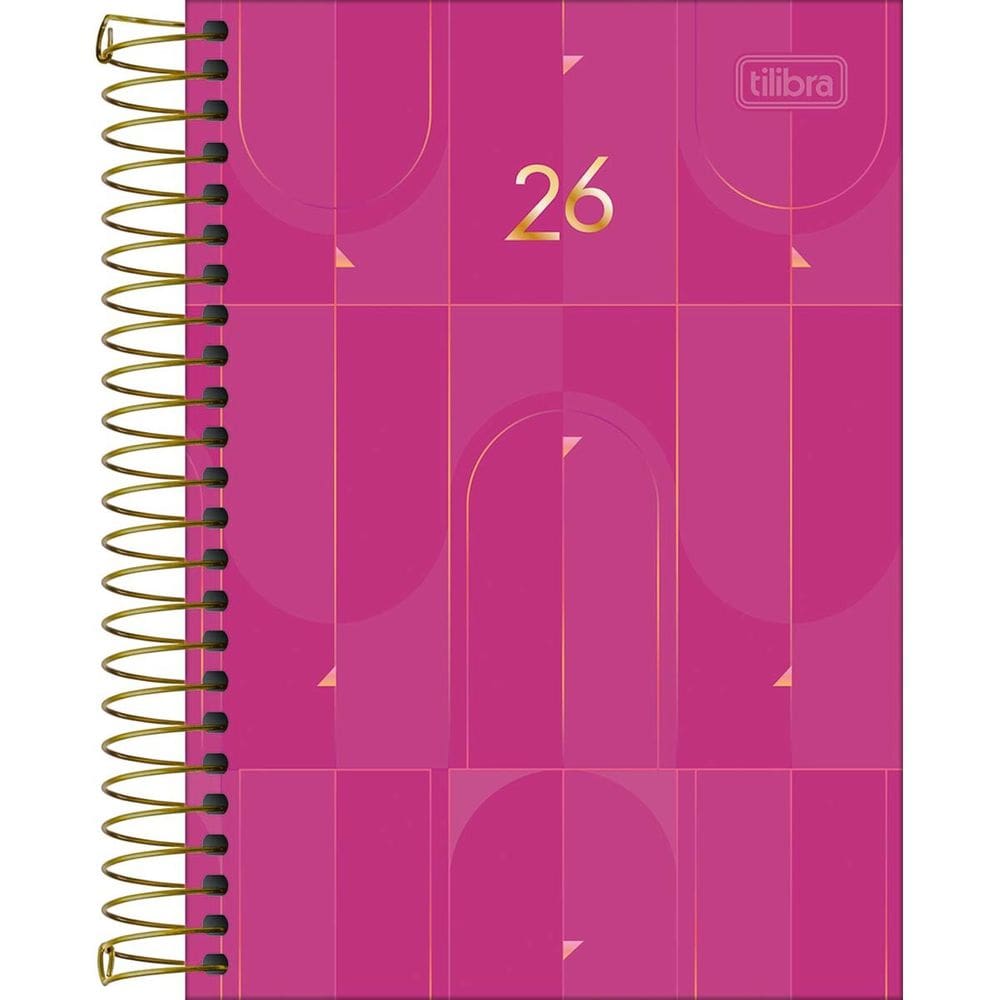 Agenda 2026 Executiva Spot Feminina Diária Espiral Pequena 12,9 x 18,7cm M9 - Tilibra