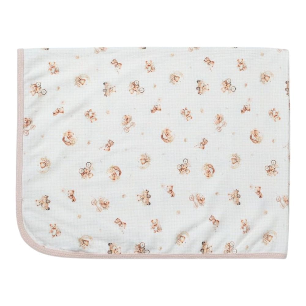 Cueiro Bebê Estampado Suedine New Baby Rosa Pêssego - Hug